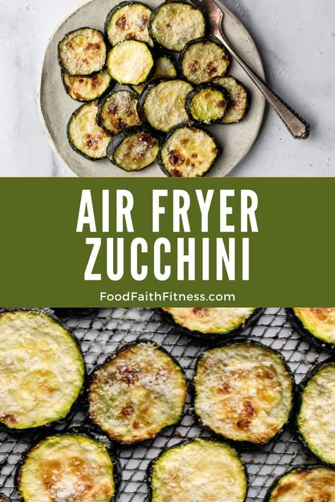 This Air Fryer Zucchini is only 3 ingredients and so easy to make! Cooked to crispy perfection; it’s a deliciously quick, healthy snack—an excellent addition to your Easter dinner menu or any festive gathering! Zucchini Recipes Baked, Air Fryer Zucchini, Easy Vegetable Side Dishes, Zucchini Chips, Zucchini Squash, Squash Recipe, Easy Air Fryer, Healthier Recipes, Air Fryer Healthy