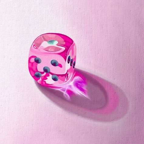 Roll the dice 🎲💞 I’ve been doing ten minute sessions on this one during nap times over the last few weeks, and it’s finally finished! (I think!) iPad painting definitely lends itself better to dipping in and out and painting more casually - plus painting in your pjs on the sofa, what’s not to like 🤪 I don’t think I’ll ever leave the oil paints behind; but it’s definitely really fun dabbling with digital! Swipe to see the timelapse video, and the painting flipped round - I realised in a l... Dice Painting, Dotted Art, Black Sketchbook, Baddie Stuff, Ipad Painting, Nap Times, Timelapse Video, Aura Wallpaper, Pink Painting