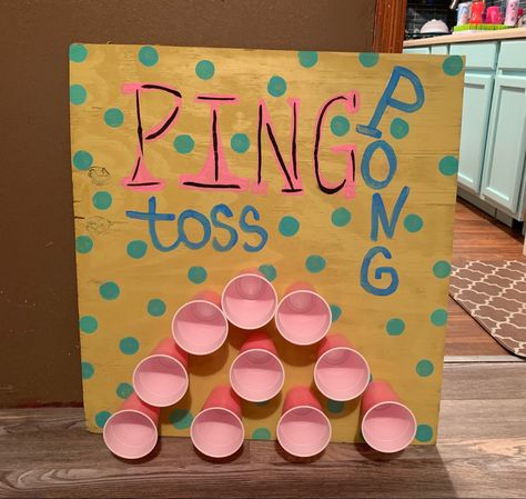 Ping Pong Toss, Halloween Carnival Games, Ping Pong Games, Games Diy, Toss Game, Carnival Games, Diy Games, Basketball Games, Halloween Carnival