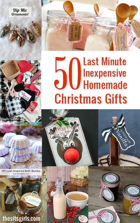 Easy Homemade Christmas Gifts, Easy Homemade Gifts, Inexpensive Christmas Gifts, Diy Christmas Gifts For Family, Diy Christmas Presents, Easy Diy Christmas Gifts, Christmas Gifts To Make, Cheap Christmas Gifts, Last Minute Christmas Gifts