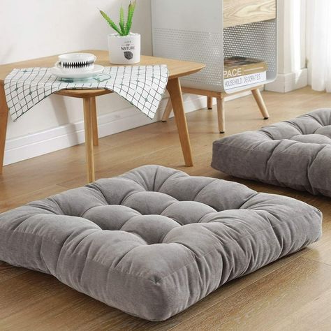 Novashion 22 Inch Square Floor Pillow, Meditation Pillow Solid Thick Tufted Seat Cushion for Living Room Indoor - Walmart.com Square Floor Pillows, Floor Furniture, Tufted Seat Cushion, Meditation Pillow, Floor Table, Floor Pillow, Seat Cushion, Floor Pillows, Seat Cushions