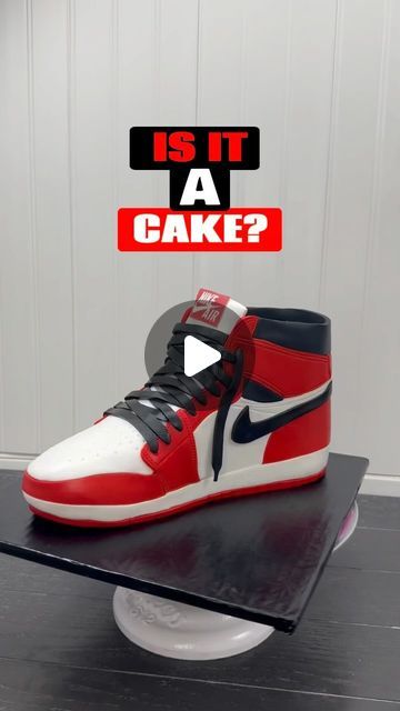 Jordans Cake, Jordan Cake, Jordan Air 1, Cake Form, Iconic Shoes, Enjoy The Process, Jordan Air, Who Said, Cake Art