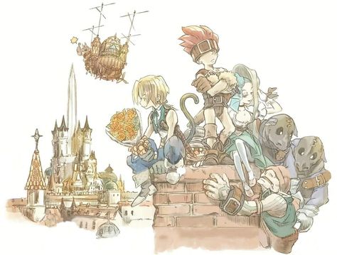 Tantalus - Final Fantasy IX (2000) Artist: Toshiyuki Itahana Final Fantasy Xv Wallpapers, Final Fantasy Cloud, Final Fantasy Ix, Kingdom Hearts Fanart, Final Fantasy Artwork, Final Fantasy X, Final Fantasy Art, Fantasy Collection, Final Fantasy Xv