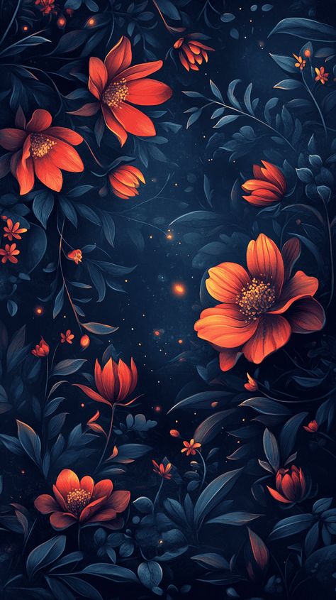 18 Enchanting Floral Wallpapers to Completely Revamp Your Screen 27 Monochrome Wallpaper, Floral Wallpapers, Lavender Fields, Botanical Pattern, Exotic Flowers, Delicate Flower, Simple Elegance, Doodle Drawings, Blue Wallpapers