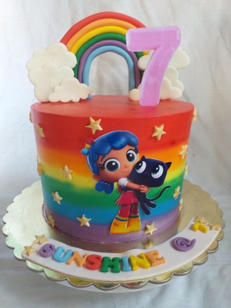 Rainbow Kingdom Cake, True And The Rainbow Kingdom, Rainbow Kingdom, Power Ranger, The Rainbow, Cake Desserts, Birthday Cake, Rainbow, Cake