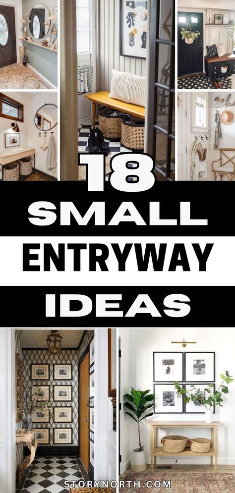 Save this pin for stylish small entryway ideas that will elevate your home decor game. Discover creative ways to welcome guests in style with these chic and practical design tips! #HomeDecor #EntrywayIdeas #InteriorDesignTips Front Entrance Bench Decor, Small Front Entryway Decor, Above Entrance Door Decor, Front Door Entry Wall Ideas, Shelf For Keys Entryway, Bench Next To Front Door, Narrow Entry Decorating, Ideas For Entrance Of House, Small Foyer Decorating Entryway