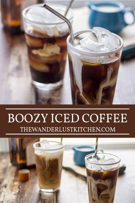 Boozy Iced Coffee, Alcoholic Coffee Drinks, Cold Weather Drinks, Coffee Vodka, Summer Drink Cocktails, Citrus Vodka, Iced Coffee Recipe, Coffee With Alcohol, Light Roast Coffee