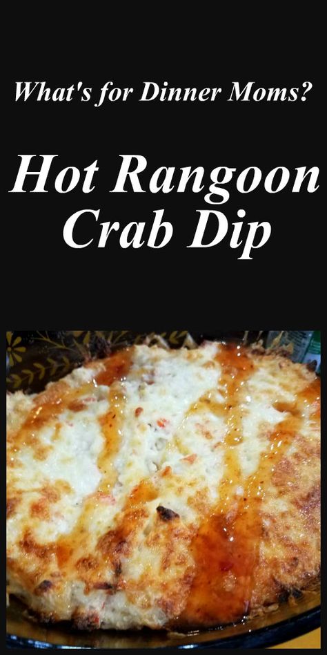 Hot Crab Rangoon Dip – What's for Dinner Moms? Imation Crab Hot Dip, Crap Rangoon Dip, Hot Crab Rangoon Dip, Cheesy Crab Rangoon Dip, Warm Crab Dip Recipe, Crab Rangoon Dip Recipe, Rangoon Dip, Crab Rangoons, Crab Rangoon Dip