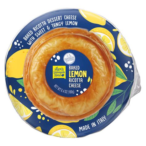 Attention lemon (and cheese) lovers! Aldi sells baked lemon ricotta cheese. It was released in June 2023. It is a limited-time item. The baked ricotta cheese is sold under the Aldi private-label Emporium Selection. It is made in Italy. Baked Lemon Ricotta Cheese, Lemon Ricotta Cheese, Ricotta Dessert, Ricotta Cheese Recipes, Baked Ricotta, Aldi Meal Plan, Lemon Cheese, Aldi Recipes, Lemon Ricotta