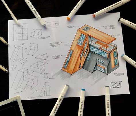 ALL OF SKETCHES on Instagram: “"Drawing..." by @_zmworks . Random block drawing re-design. Sometimes it just great to draw something just fir the sake of drawing... .…” Gubahan Massa, Block Drawing, Instagram Drawing, Draw Something, Concept Architecture, Sake, To Draw, Architecture, Drawings