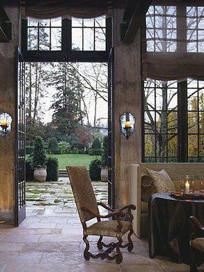 John Saladino, Room With A View, Open Door, French House, Elle Decor, Beautiful Space, Garden Room, Beautiful Interiors, My Dream Home