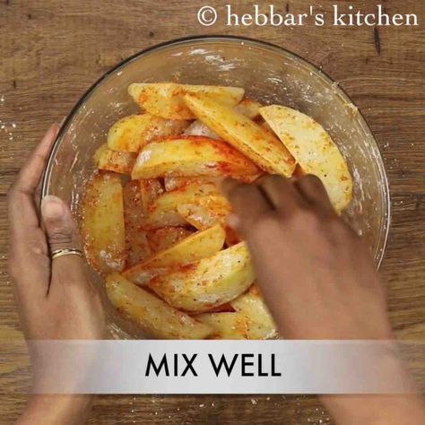 potato wedges recipe | deep fried & baked potato wedges Potato Wedges Fried, Baked Potato Wedges Recipe, Wedge Fries, Baked Potato Wedges, Deep Fried Potatoes, Crispy Potato Wedges, Potato Wedges Recipe, Potato Wedges Baked, Wedges Recipe