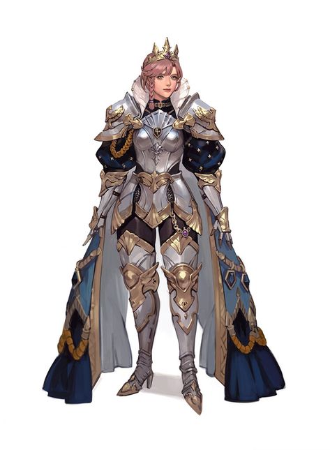 Princess Knight by Yeajin Heo Knight Outfit Design, Knight Outfit Female, Womens Armor, Shiny Armor, Women Armor, Knight Woman, Womens Armour, Knight Artwork, Woman Armor