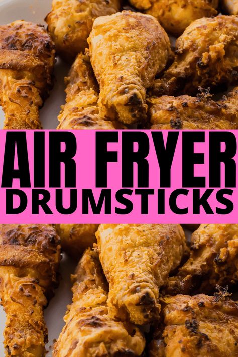 Fried Chicken Drumsticks Air Fryer, Fried Chicken Legs In Air Fryer, Air Fryer Drumsticks Crispy, Air Fryer Drumstick Recipes, Hot Fried Chicken Recipe, Air Fryer Chicken Leg Recipe, Air Fryer Chicken Drumsticks, Chicken In The Air Fryer, Shake N Bake Chicken