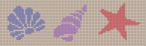 Cross Stitch Family, Framed Cross Stitch, Pixel Pattern, Shell Beach, Alpha Pattern, Diy Crafts Jewelry, Alpha Patterns, Crochet Purses, Loom Beading