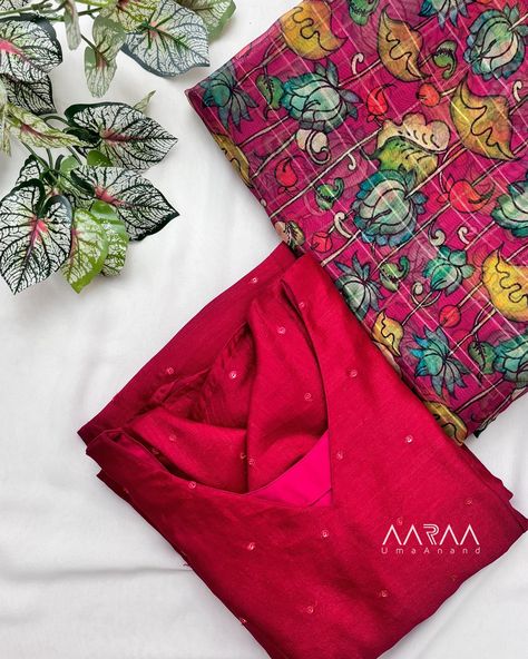 Deep pink tussar georgette A line kurti with sequins work all over and princess cut Dupatta in kalamkari printed organza No Bottom. Free shipping within India. For orders & queries , kindly whatsapp 9994467340/ Inbox. #aarraabyumaanand #designerkurtis #ethnickurtis #diwali2024 #diwalicollection #coimbatoreboutique #chennaishopping #hyderabadshopping #designerboutique #alinekurtis #organzakurtis [kurtis, designer Kurtis, ethnic kurtis, latest collection, unique kurtis, kurti trend] A Line Kurti, Printed Organza, Long Gown Design, Designer Kurtis, Coimbatore, Deep Pink, Long Gown, Kurti Designs, Princess Cut