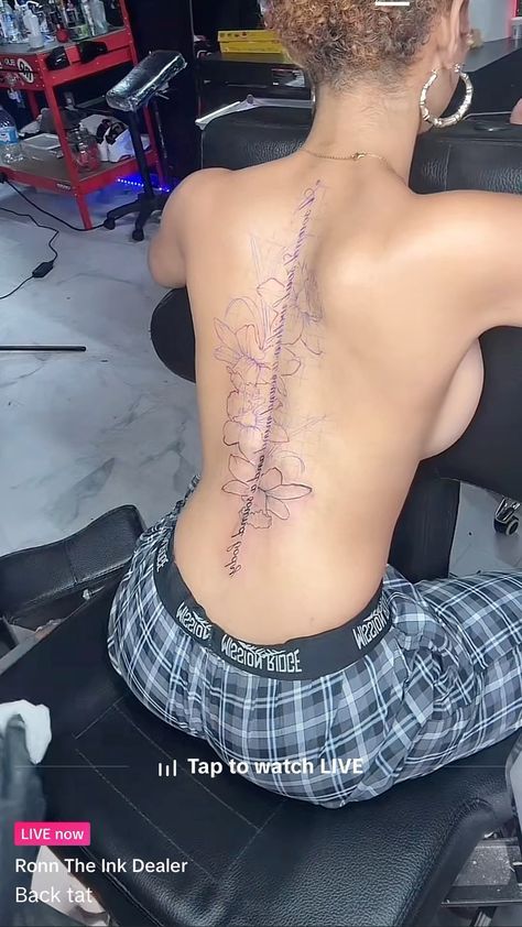 #TattooArt #Inked #TattooInspo #TattooDesign #BodyArt #TattooCommunity #InkLife #TattooLovers #Tattooed #TattooStories #TattooArtist #SkinArt Back Tattoos Asian, Side Rib Tattoo Black Women, Full Back Leg Tattoos Women, Creative Tattoos Back, Spine Tattoo Add On, Badass Back Tattoos For Women, Back Tattoo Outfit, Spine Tattoo Unique, Back Tattoo Women Dainty