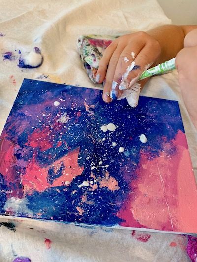 Galaxy Painting Art Project – Amy Bailey Art Diy Galaxy Painting, Painting For Toddlers, Diy Galaxy, Galaxy Painting, Out Of This World, Art Project, Solar System, Painting Art, This World