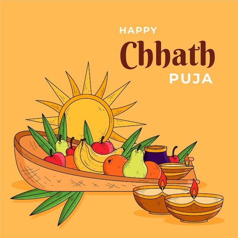 Chat Puja Wishes, Chat Puja, Chhath Puja Wishes, Festival Graphics, Dhanteras Images, Happy Chhath Puja, Festival Quotes, Diwali Poster, Chhath Puja