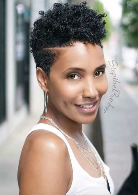 51 Edgy and Rad Short Undercut Hairstyles for Women - Glowsly Natural Short Cuts, Short Natural Styles, Short Black Hair, Tapered Natural Hair, Natural Hair Cuts, Tapered Hair, Natural Hair Short Cuts, Hair Undercut, Pelo Afro