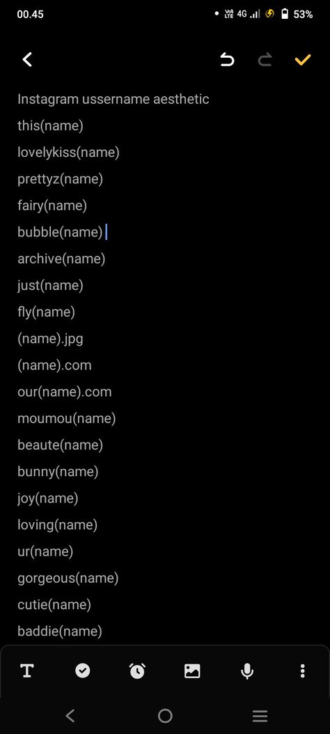 Creative Ig Username, Email Username Ideas Aesthetic, Usn Ig Cool, Aesthetic Email Name, Cool Ig Names, Usn Ig Second, Nama Ig Aesthetic Second, Ide Nama Ig Second Account, Nama Channel Rp Ideas