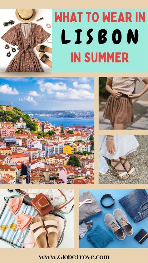 What to wear in Lisbon in summer Portugal Fashion Summer, What To Wear In Lisbon, Southeast Asia Travel Outfit, Packing Advice, Asia Travel Outfit, Lisbon Fashion, Italy Travel Outfit, City Break Outfit, Backpack Through Europe