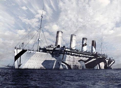 Rms Olympic, Troop Transport, Dazzle Camouflage, Hms Hood, Titanic Ship, Cunard Line, Sailing Art, Airplane Fighter, Ocean Liner