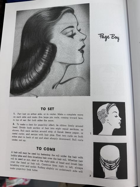 Vintage Curler Set Pattern, 1940s Pin Curl Pattern, Hair Curling Patterns, Vintage Hair Roller Pattern, Vintage Curl Pattern, Cabelo Pin Up, Pin Curl, 40s Hairstyles, Vintage Hairstyles Tutorial