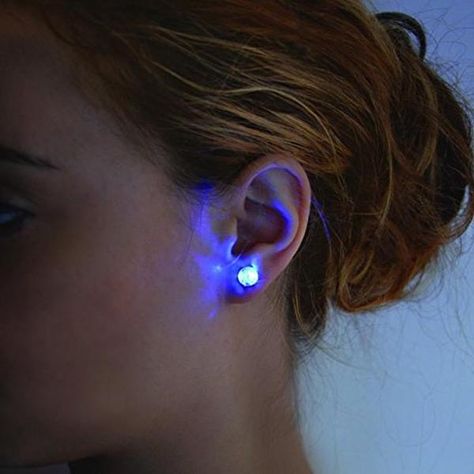 Glo earrings light up with a small, lightweight battery back. When you’re ready for your crystal earrings to glow, simply put on your battery backs to activate the LED light, and voilà! Glo can also be worn as normal crystal stud earrings during the day with rubber backs, so you can wear your earrings on or off at anytime! Glo earrings are perfect for men AND women of all ages and are fun accessories for concerts, holidays and sporting events! The sparkling light looks brilliant in the dark a... Ear Drop, Sparkling Lights, Diamond Crown, Light Earrings, Resin Ring, Crystal Stud Earrings, Rhinestone Studs, Drop Pendant, Gold Hoop Earrings