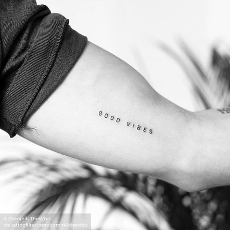 G O O D V I B E S Good Vibes Tattoo, Vibes Tattoo, Small Words Tattoo, Lamb Tattoo, Tattoos Masculinas, Tattoo Font For Men, Inner Arm Tattoos, Tatuagem Masculina Pequena, Airplane Tattoos