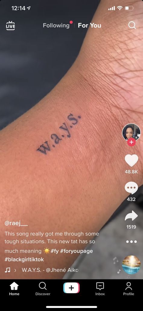 Jhene Aiko Tattoos Ideas Lyrics, Why Arent You Smiling Tattoo Jhene Aiko, W.a.y.s Tattoo Jhene Aiko, Ways Tattoo Jhene Aiko, Smile Tattoo, Song Tattoos, Jhene Aiko, Best Friend Tattoos, Friend Tattoos