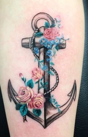 Tatuaje Trash Polka, Tatoo Dog, Canvas Tattoo, Anchor Tattoo Design, Anker Tattoo, Jefferson Davis, Anchor Tattoos, Foot Tattoos For Women, Tattoos For Women Flowers