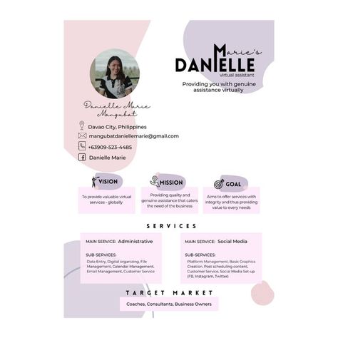 Virtual Assistant Starter - Branding Template Sample Portfolio For Virtual Assistant, Virtual Assistant Services Flyer, Va Portfolio Template, Virtual Assistant Portfolio Template, Virtual Assistant Packages, Executive Assistant Aesthetic, Virtual Assistant Portfolio Example, Virtual Assistant Branding, Virtual Assistant Portfolio