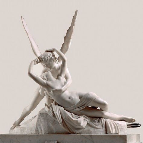 Istoria Artei, Sweet Pictures, Antonio Canova, Cupid And Psyche, Classic Sculpture, Greek Statues, Hermitage Museum, Greek Sculpture, Marble Sculpture