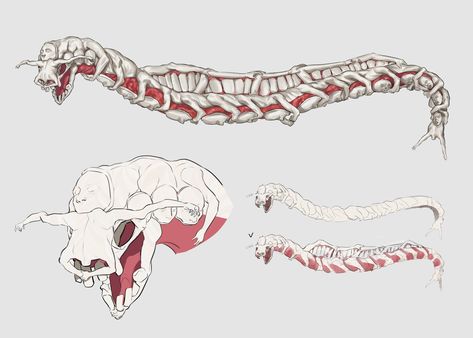 Concepts art by Francis Xie for the Leviathan from Ultrakill Leviathan Monster, Leviathan Art, Sea Monster Art, The Leviathan, Red Monster, Body References, Sea Monster, Sea Monsters, Body Reference