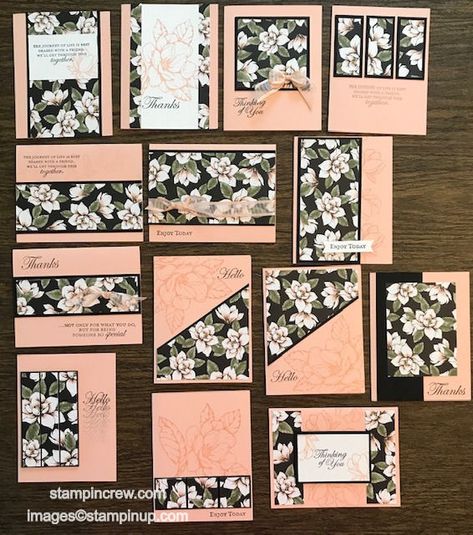 One Sheet Wonder with Magnolia Lane Designer Paper Cards, Card Sketches Templates, Card Making Designs, Fancy Fold Card Tutorials, Card Making Templates, One Sheet Wonder, Magnolia Stamps, Card Making Tips, Paper Supplies