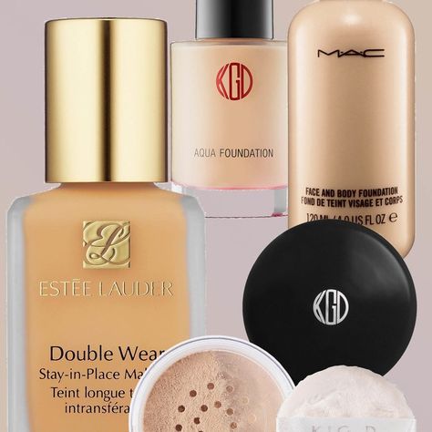 Minimize Large Pores With Foundation, According to Makeup Artists | Allure Foundation For Large Pores, Foundation Tips, Eyeshadow Tips, Compact Foundation, Body Foundation, Dry Skin Patches, Flawless Foundation, New Cosmetics, Estee Lauder Double Wear