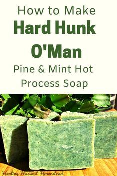 Hot Process Soap, Mint Soap, Diy Soap Recipe, Pine Essential Oil, Handmade Soap Recipes, Soap Making Recipes, Mens Soap, Soap Recipe, Homemade Soap Recipes