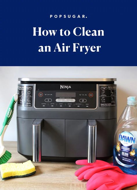 How to Clean an Air Fryer with Photos Cleaning An Air Fryer, Deep Clean Air Fryer, Air Fryer Cleaning Hacks, Air Fryer Cleaning, Clean An Air Fryer, Ninja Air Fryer, Greasy Food, Life Tools, Smart Living