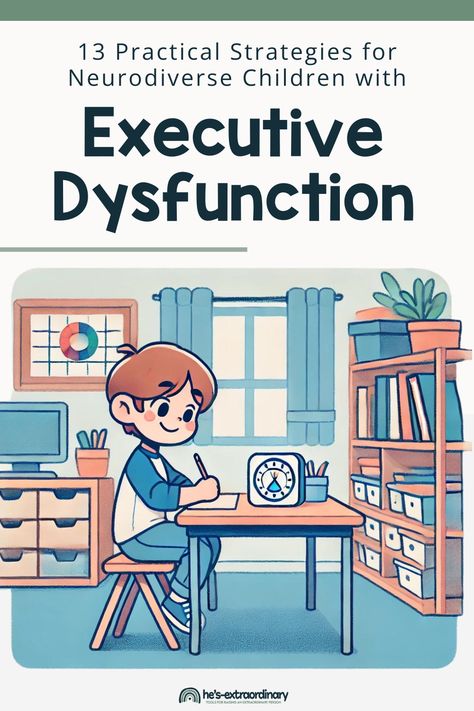 What executive functioning is, how neurodiversity impacts executive functions, and practical strategies for supporting children with executive dysfunction. Executive Dysfunction Symptoms, Executive Dysfunction Tips, Executive Functioning Activities Kids, Executive Functioning Activities, Education Assistant, Executive Functioning Strategies, Teaching Executive Functioning, Executive Dysfunction, Whole Brain Child