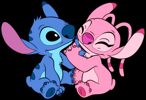 Angel And Stitch, Artsy Background, Lilo And Stitch Drawings, Gender Reveal Party Theme, Stitch Drawing, Stitch And Angel, Pretty Backgrounds, Kissing Couples, Mini Canvas