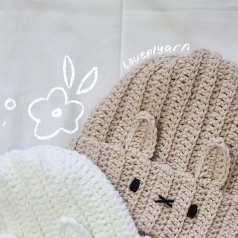 kei on Instagram: "miffy beanie RESTOCK 🩷🐇 there are two versions this time: white & beige !!! only making three of each as i have so many projects i need to complete so yeah :D !!! available- $28 each 🍥 white - 2 AVAILABLE 🫶🏼 beige - SOLD OUT dm to buy !! 🏷 #loveplyarn #miffybeanie #crochetbeanie #crochet #miffy #handmade #crochetaddict #yarnaddict #yarn #smallbiz #crochetinspo #cute #crocheting #fypppppppppppppppppppppppppppppppppppppppppppppppppppppppppppppppppppppp" Miffy Bunny Crochet, Cute Beanie Crochet, White Yarn Crochet Projects, Bunny Beanie Crochet, Crochet Bunny Beanie, Beanie Crochet Tutorial, Cute Crochet Beanie, Miffy Crochet, Bunny Beanie