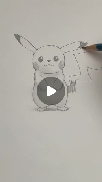 Mark Liam Smith on Instagram: "Draw Pikachu 😺 Draw this Pokémon by using simple shapes. #howtodraw #drawinglesson" Pikachu How To Draw, Pokemon Doodles Easy, Drawing Of Pikachu, Pokemon Pikachu Drawings, How To Draw Pikachu Step By Step, Pikachu Art Drawing, How To Draw Pikachu, Pokemon Pictures To Draw, Pokemon Art Draw