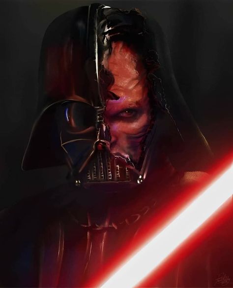 Darth Vader Art, Anakin Darth Vader, Darth Vader Mask, Star Wars Villains, Throwback Photos, Anakin Vader, Tupac Pictures, Star Wars Background, Star Wars Sith