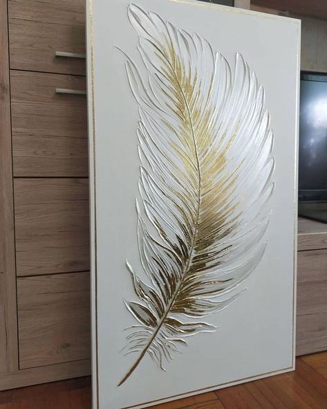 Gold Art Painting, Christmas Paintings On Canvas, Canvas For Beginners, Diy Abstract Canvas Art, Plaster Wall Art, Small Canvas Paintings, Texture Painting On Canvas, Soyut Sanat Tabloları, Easy Canvas Painting