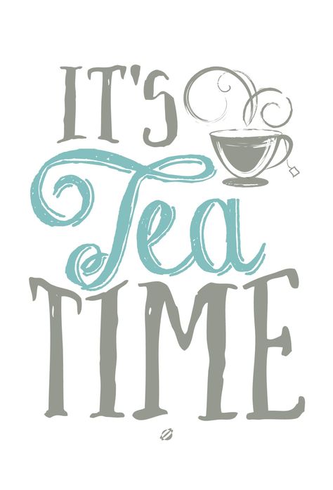 LostBumblebee ©2014 It's Tea Time - Free Printable- PERSONAL USE ONLY. Tee Kunst, Books And Tea, Tea Quotes, Cuppa Tea, Tea Bar, Steeped Tea, My Cup Of Tea, Tea Art, Tea Shop