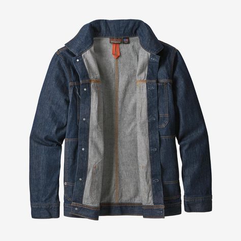 Patagonia Men's Steel Forge Denim Work Jacket Growing Cotton, Denim Dye, Mens Workwear, Work Jacket, Workwear Fashion, Denim Jacket Men, Work Jackets, Men Fits, Pair Of Pants