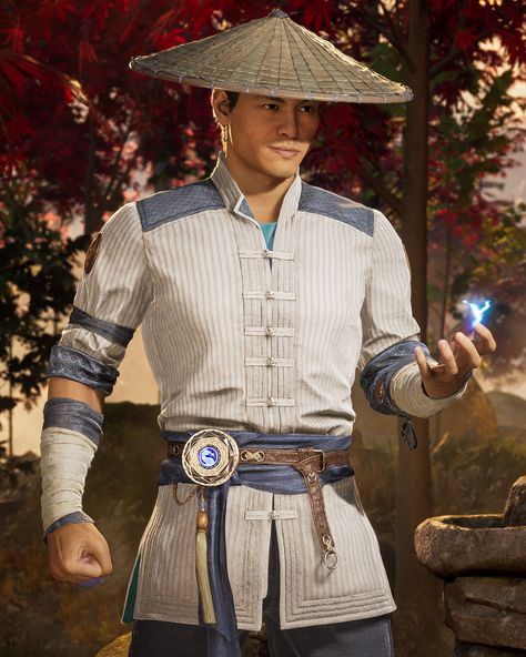 Raiden from Mortal Kombat 1 (2023) Mk1 Raiden, Blink 182 Funny, Raiden Mk1, Raiden Mk, Kung Lao, Character Artist, Cinderella Story, A Cinderella Story, Workout Without Gym