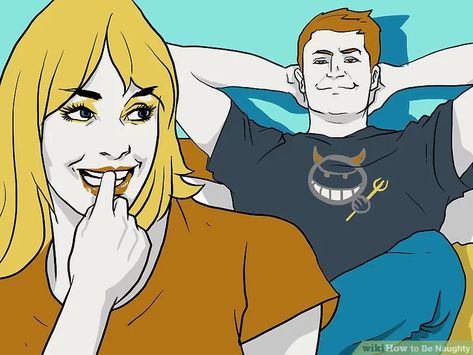 How to Be Naughty (with Pictures) - wikiHow Stop Being Horknee, Spicy Fanart Couple, Hot Poses Of Couple Art, How To Get Hornier, How To Ride A Dude, Séduction Aesthetic Noir, How To Play With Your 🐱, Poses For Sexuality, Climax Ideas