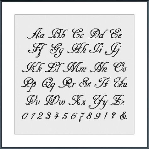 Fancy Cursive Cross Stitch Alphabet Pattern, Handwriting Cross Stitch Letters Pattern, Cross Stitch Large Font, Ar Decode (26 stitches) Cross Stitch Fonts Cursive, Cross Stitch Fonts Free, Cross Stitch Alphabet Patterns Free, Cursive Cross Stitch Alphabet, Cursive Cross Stitch, Cross Stitch Patterns Free Disney, Paper Doodles, Cross Stitch Letter Patterns, Fancy Cursive